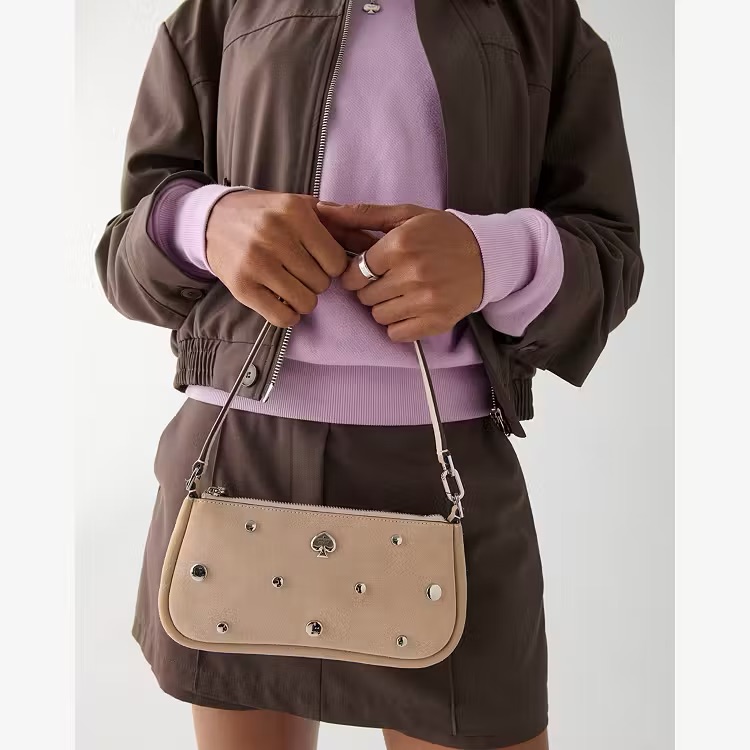 Kate Spade Kayla Suede Studs Convertible Wristlet Mini Bag